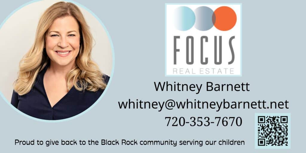 Patrocinador de Black Rock: Whitney Barnett, Focus Real Estate