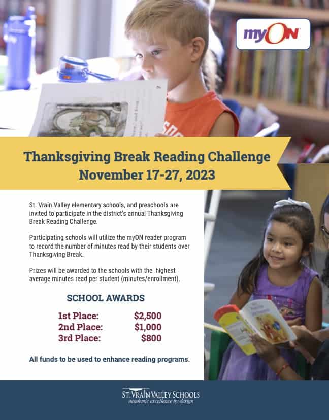 MyOn Thanksgiving Break Reading Challenge