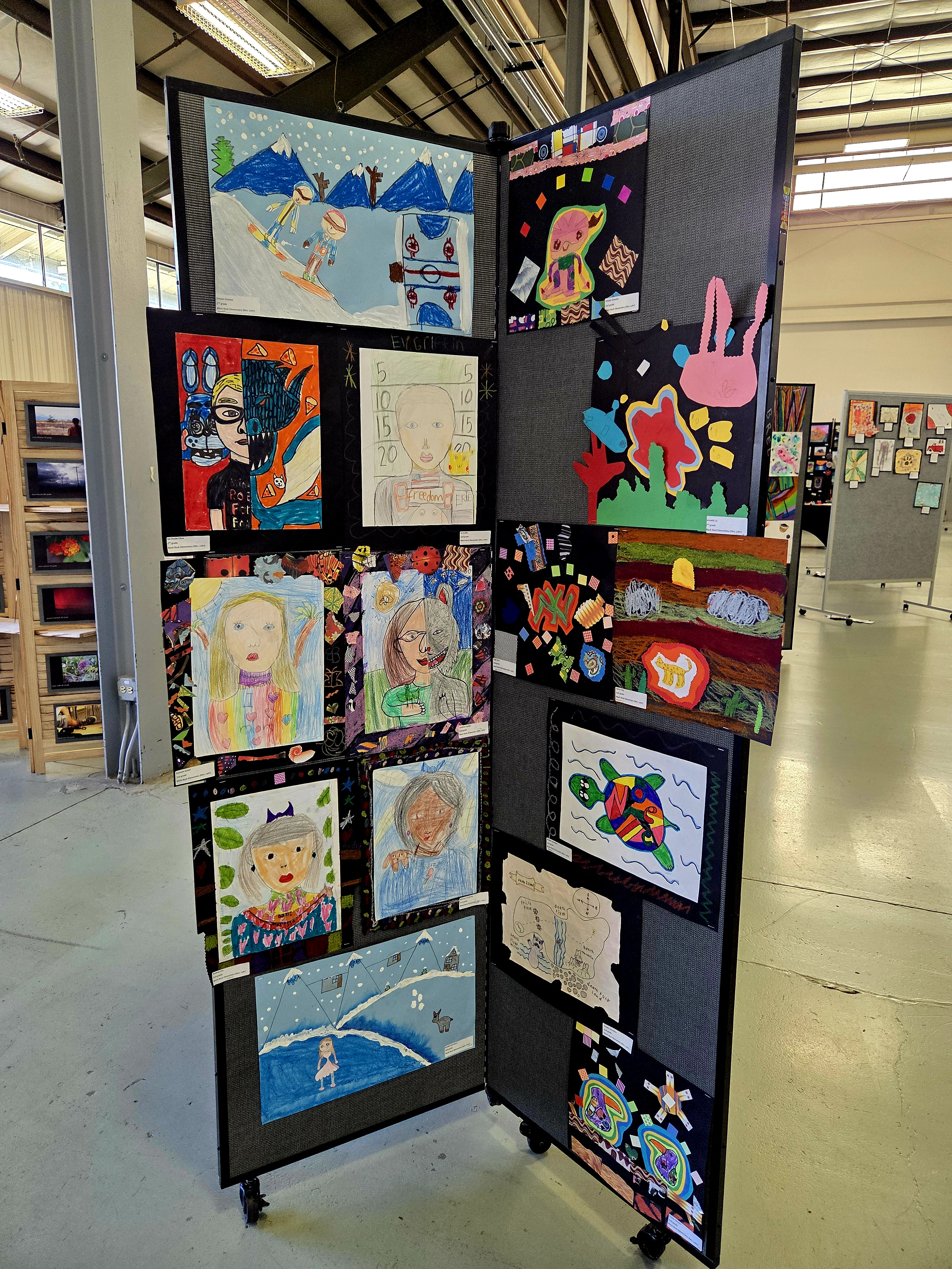 Art work displayed at the art show