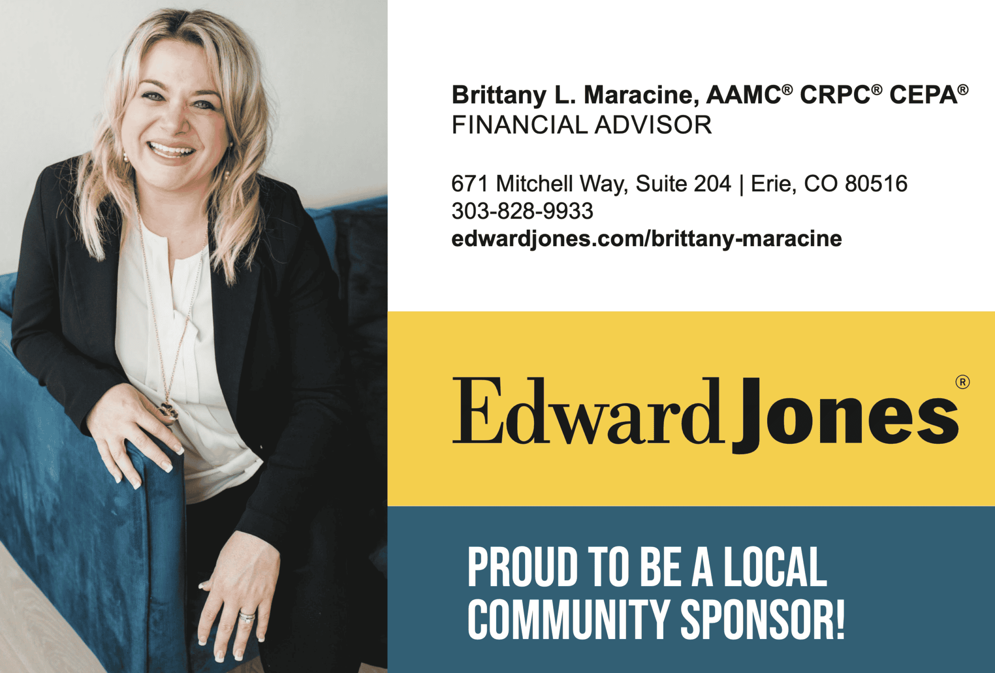 PTO Sponsor of Week: Brittany Maracine Edward Jones