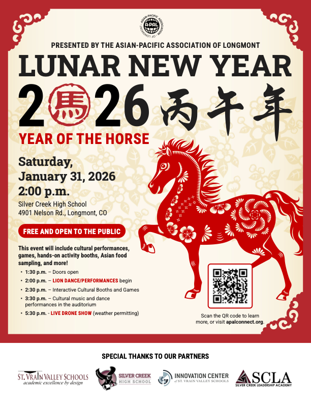 Lunar New Year celebration on January 31, 2026, at Silver Creek High School, featuring performances and activities.