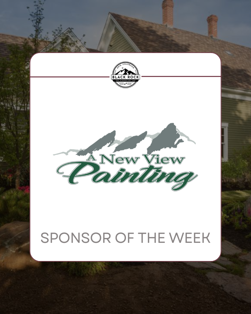 Imagen en la que aparece el logotipo de «A New View Painting» con el texto «Patrocinador de la semana» sobre un fondo que representa una casa.